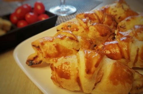 croissant au saumon fumé