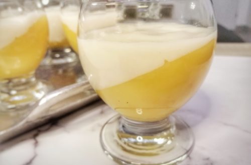 crème sans oeufs vanille orange