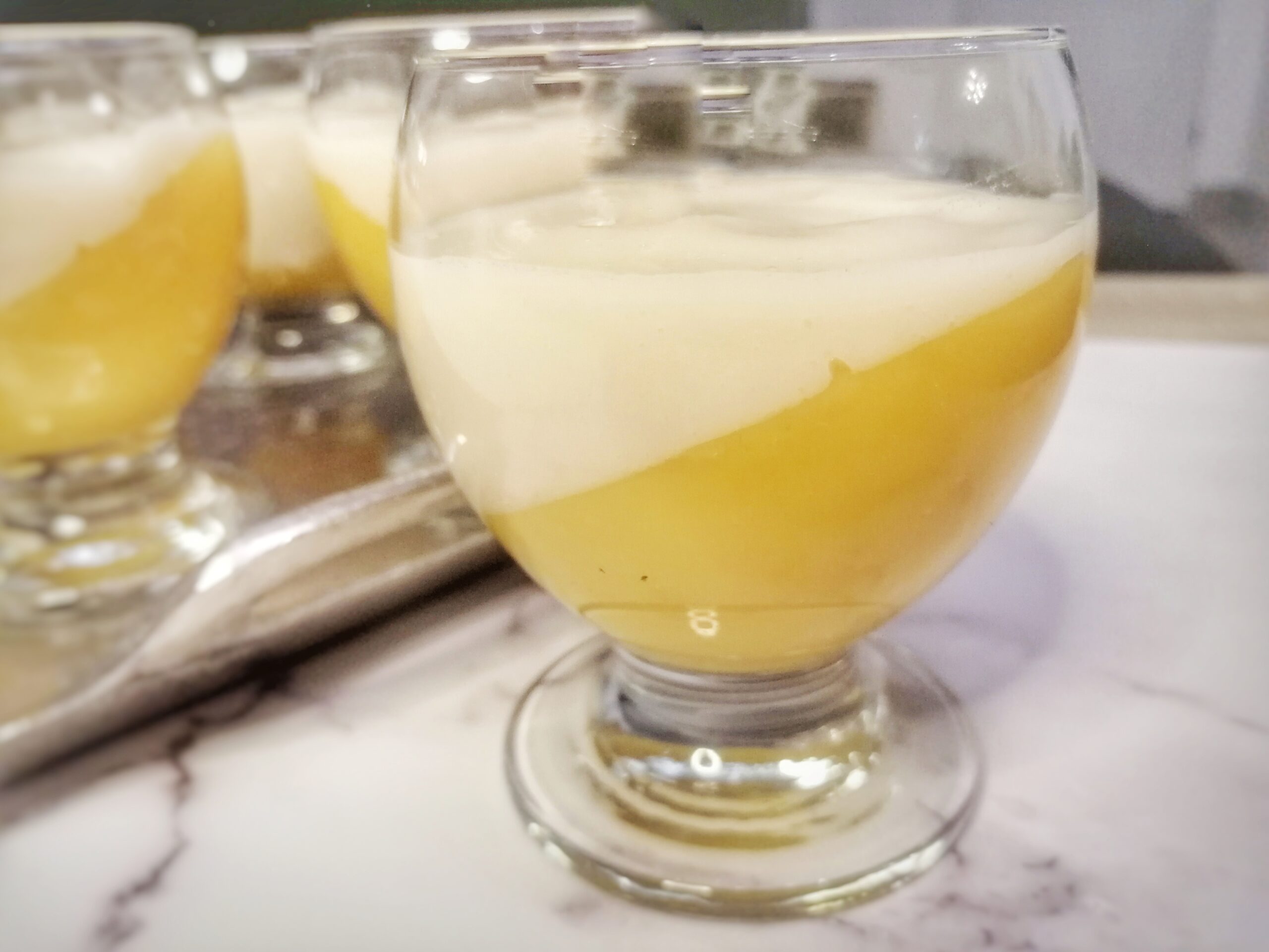 crème sans oeufs vanille orange
