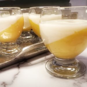 crème sans oeufs vanille orange